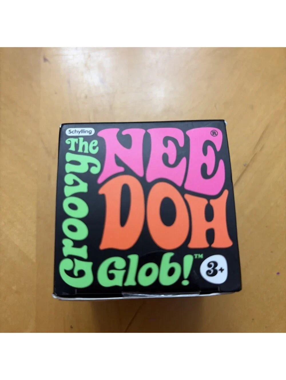 Schylling NeeDoh Groovy Glob Stress Ball Pink, Classic 2.5 in